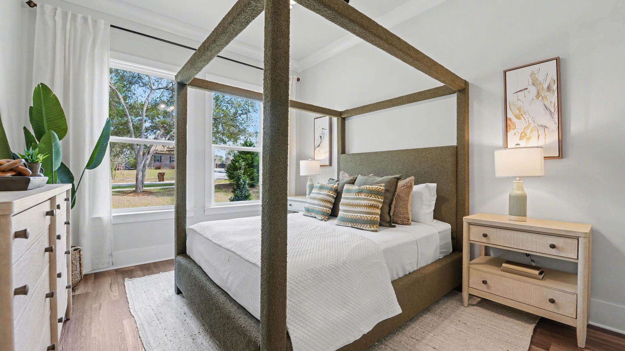 Spacious guest bedroom