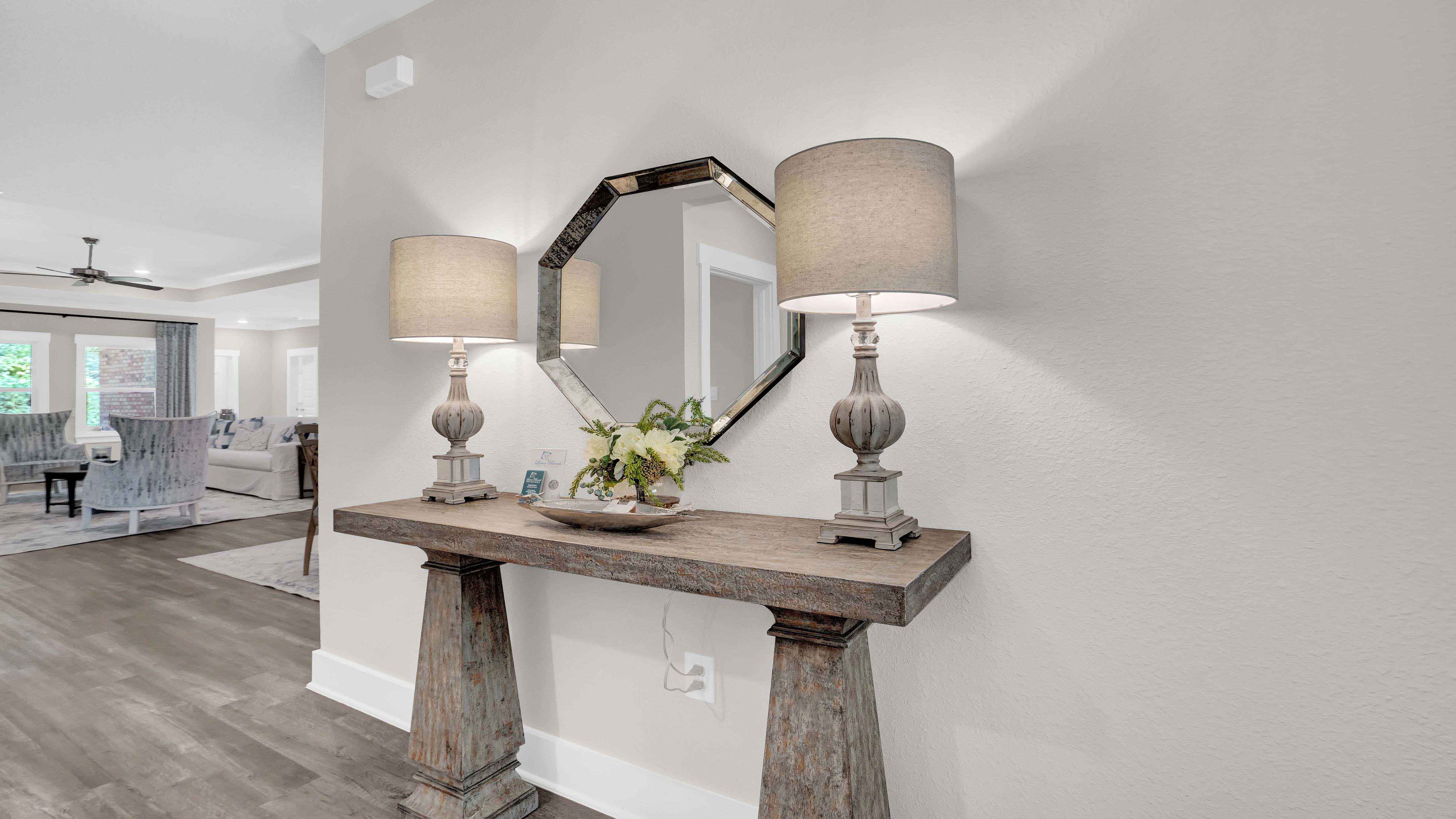 Destin model home interior.