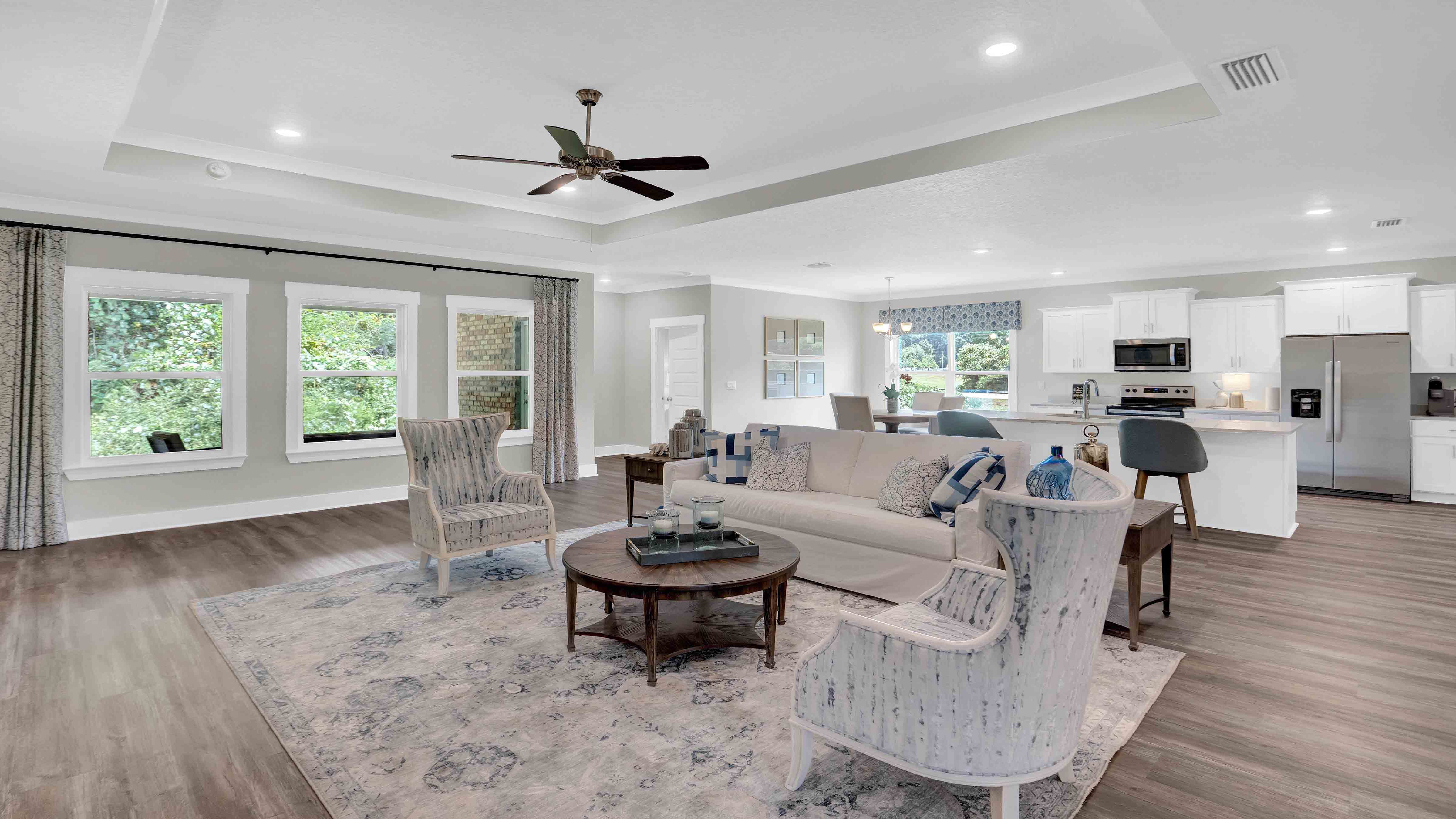 Destin model home interior.