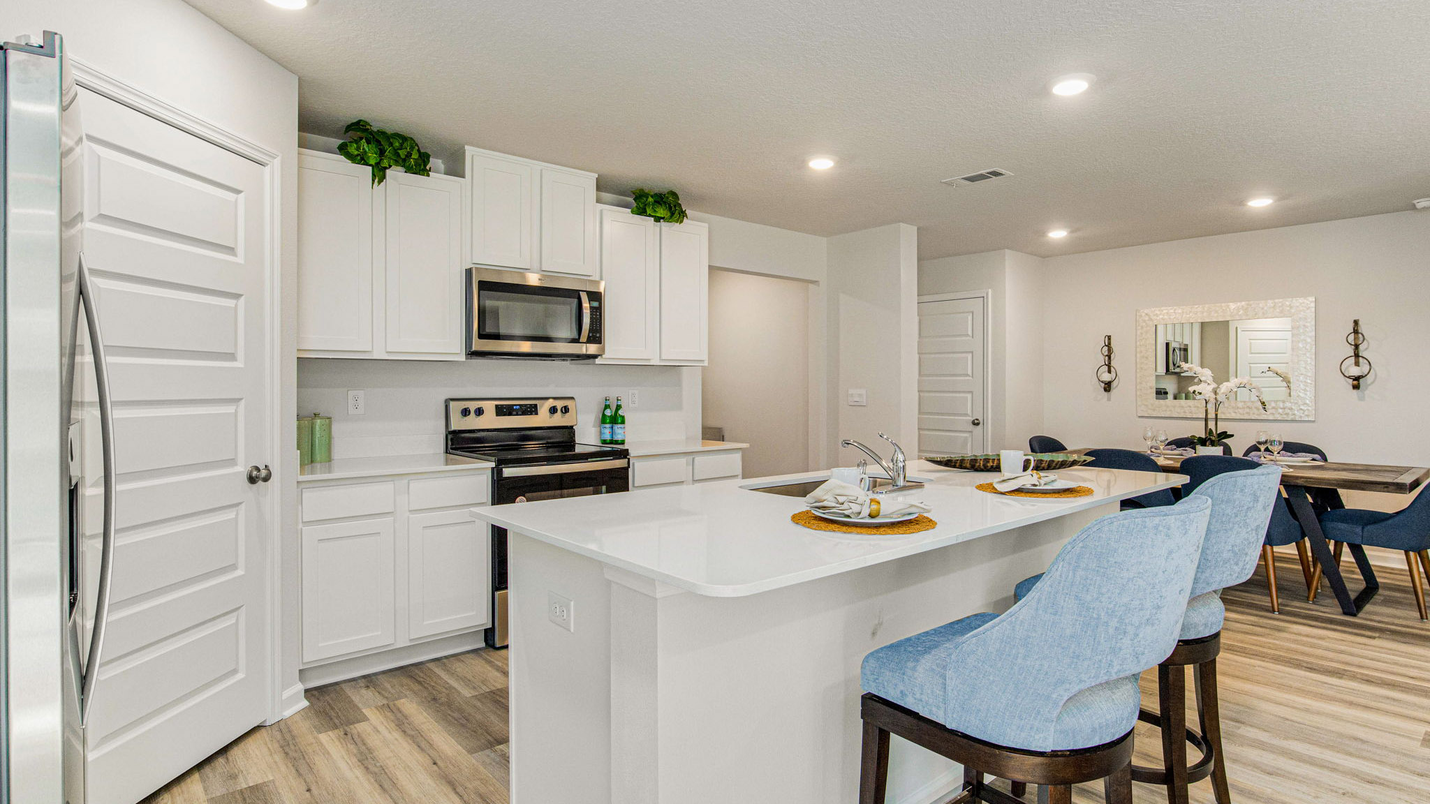 Lakeside model home interior.