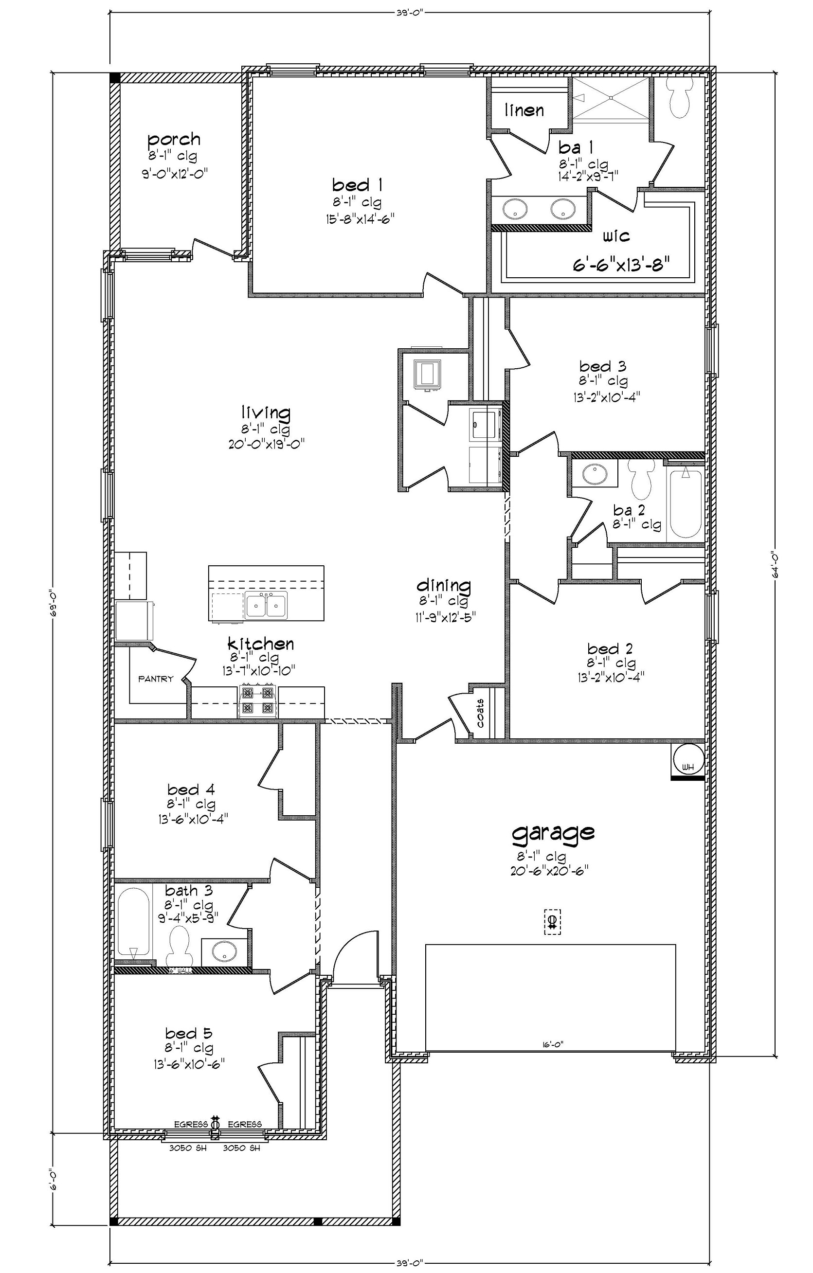 Lakeside C Floorplan layout.