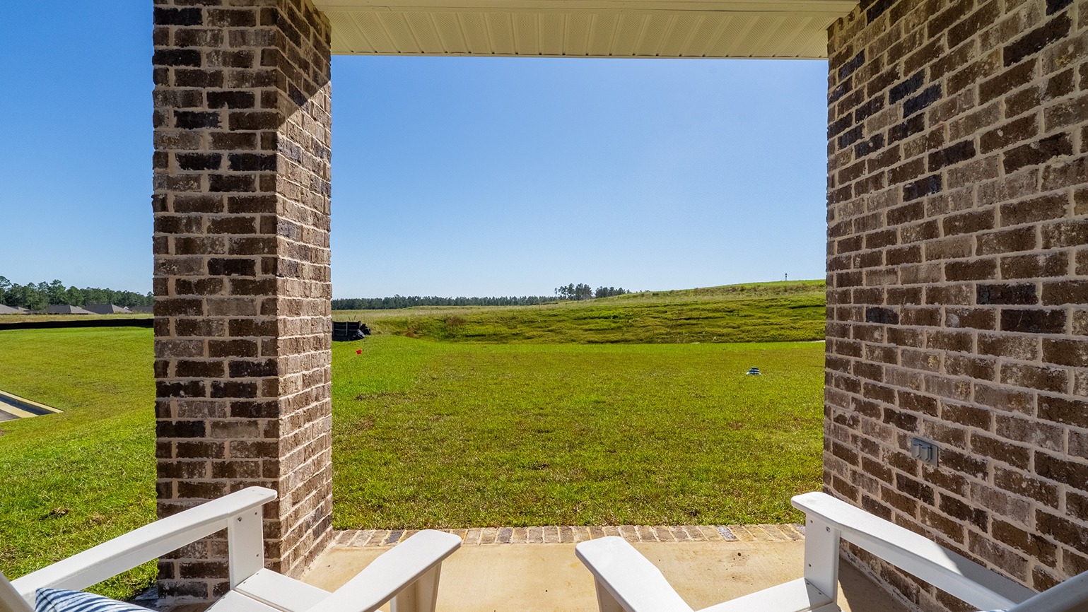 Covered back porch