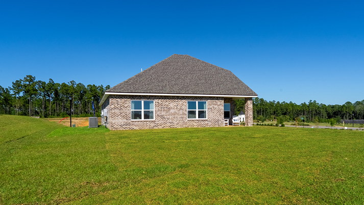Covered back porch and exterior