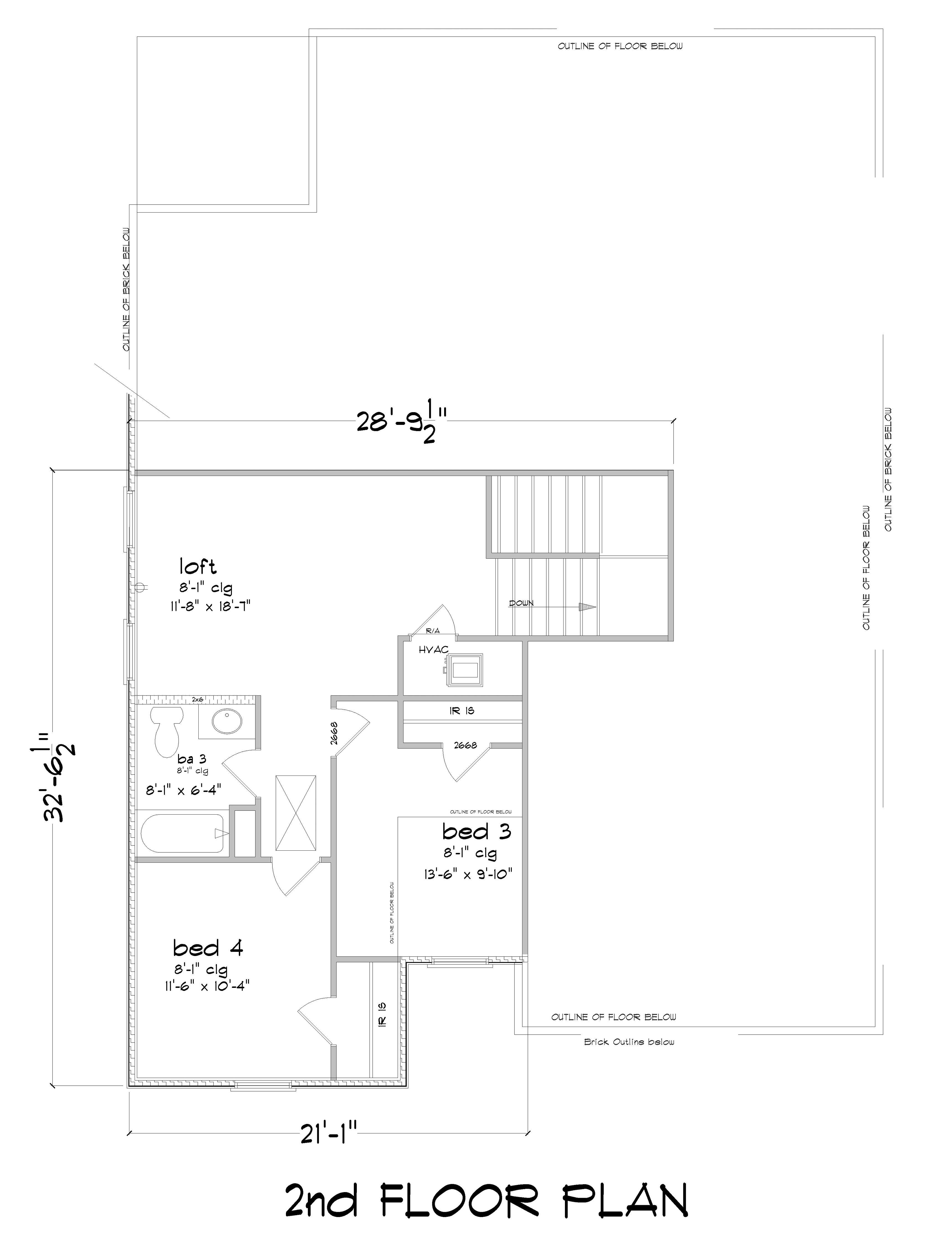 2nd story floor plan