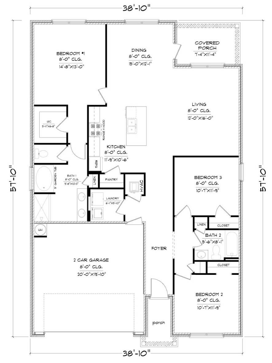 Aria Floorplan layout drawing.