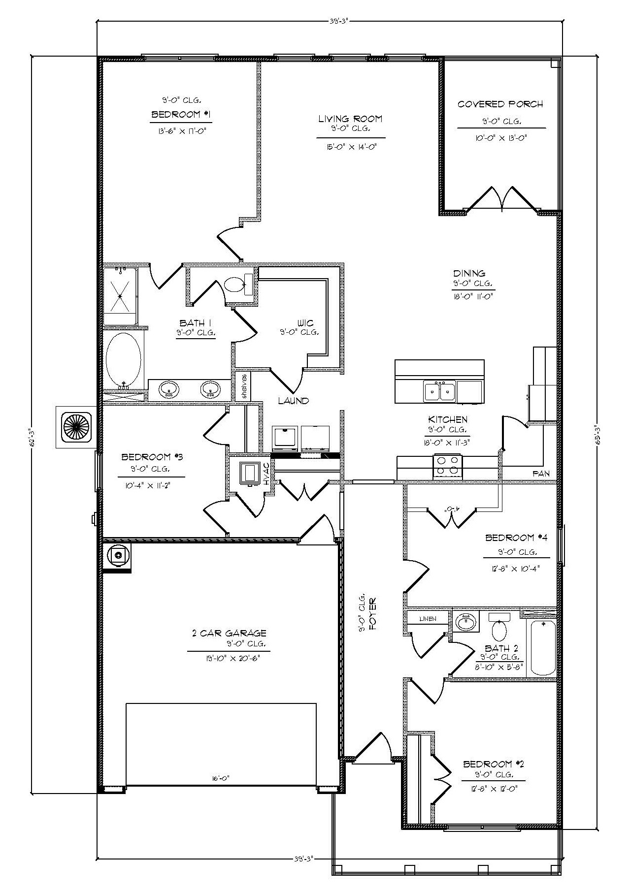 Elevation C floorplan