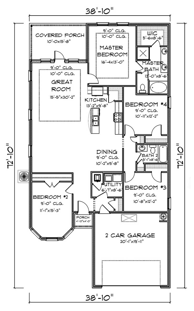 Elevation c floor plan