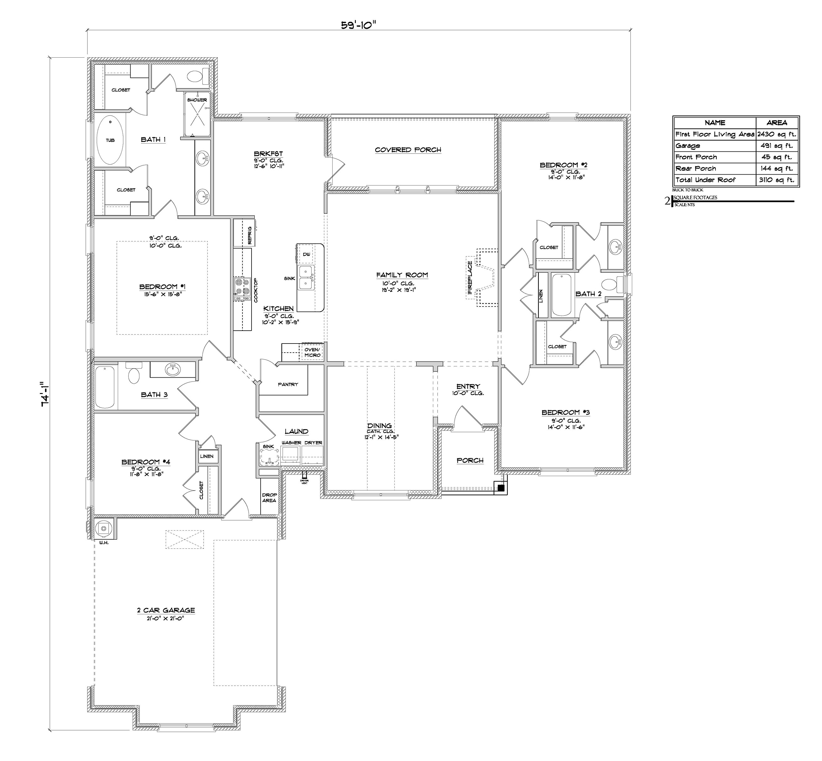 Birch A floorplan layout.