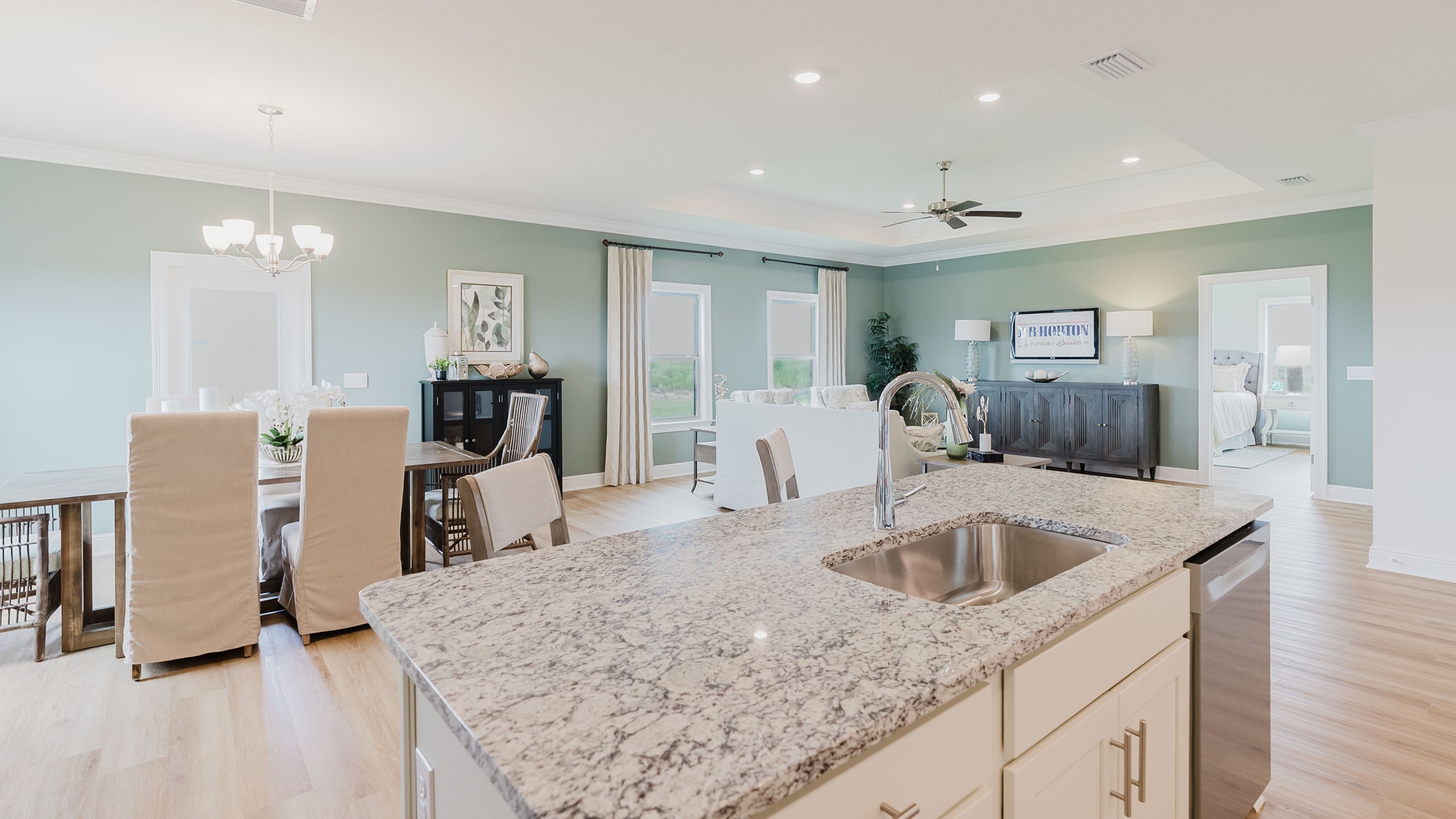 Open concept Taylor new home interior