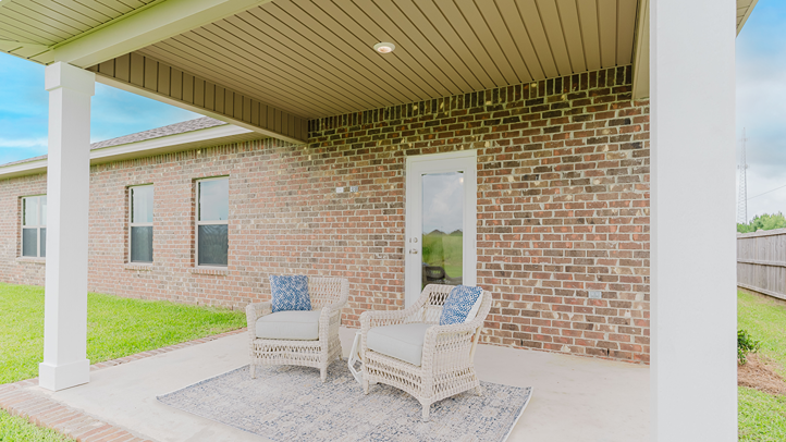 Taylor covered back porch