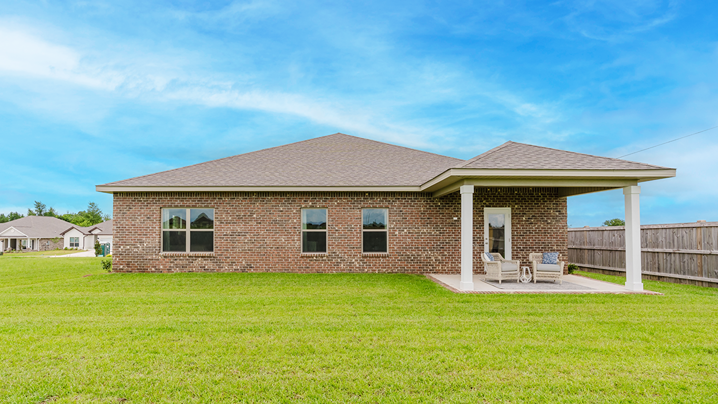Taylor covered back porch and exterior