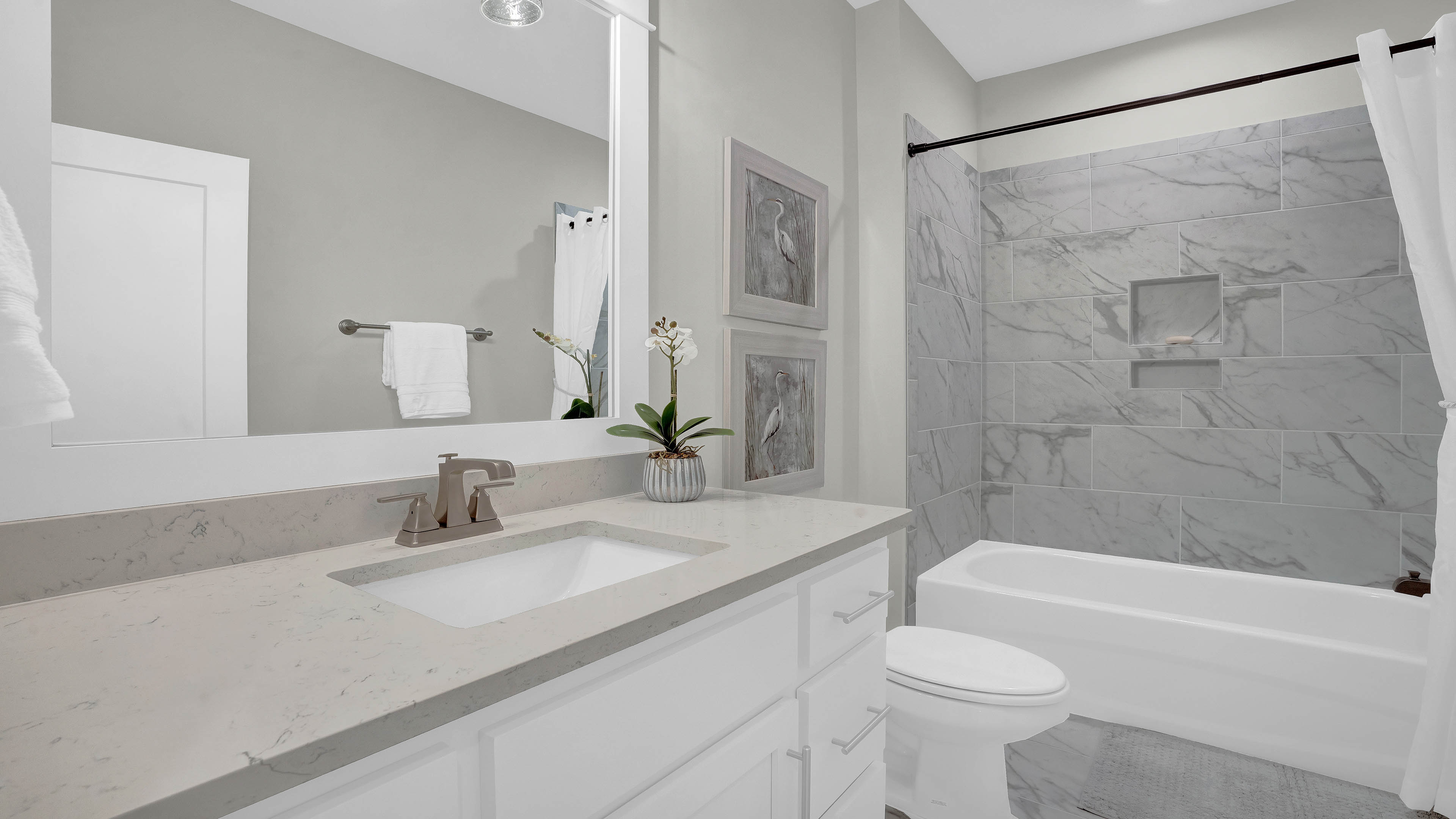 Decorated Holly model home interior.