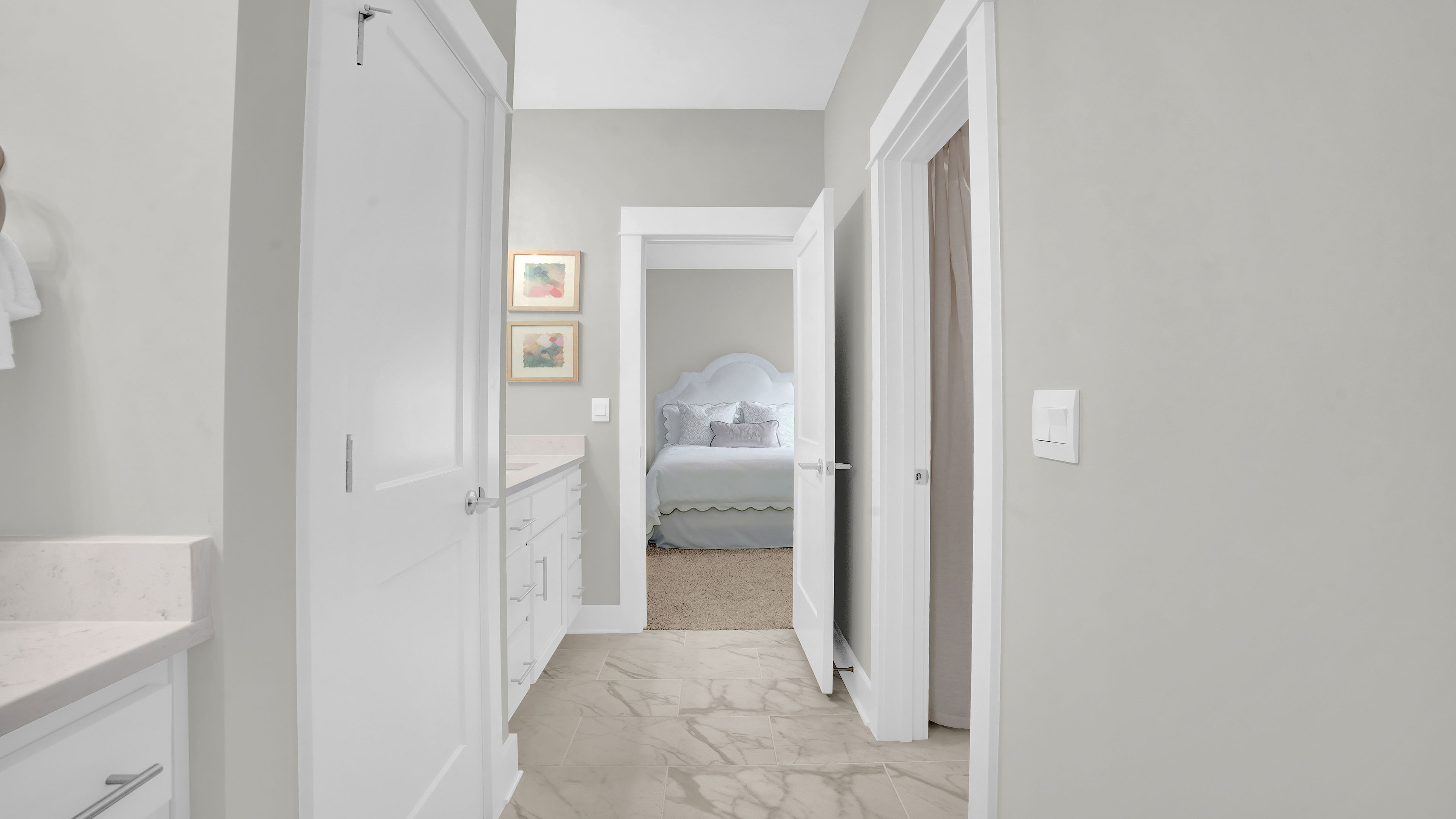 Decorated Holly model home interior.