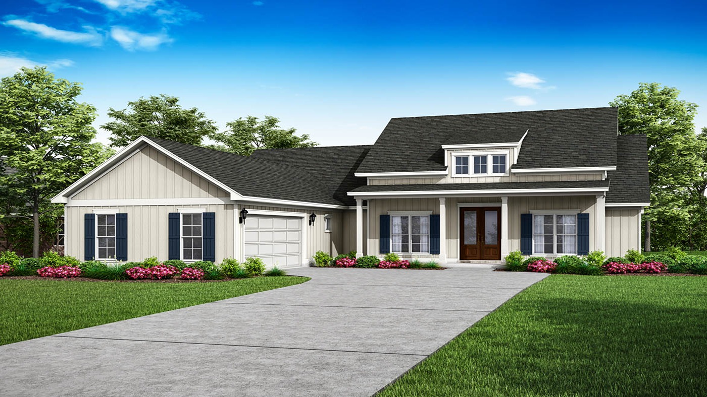 Pecan D front exterior.