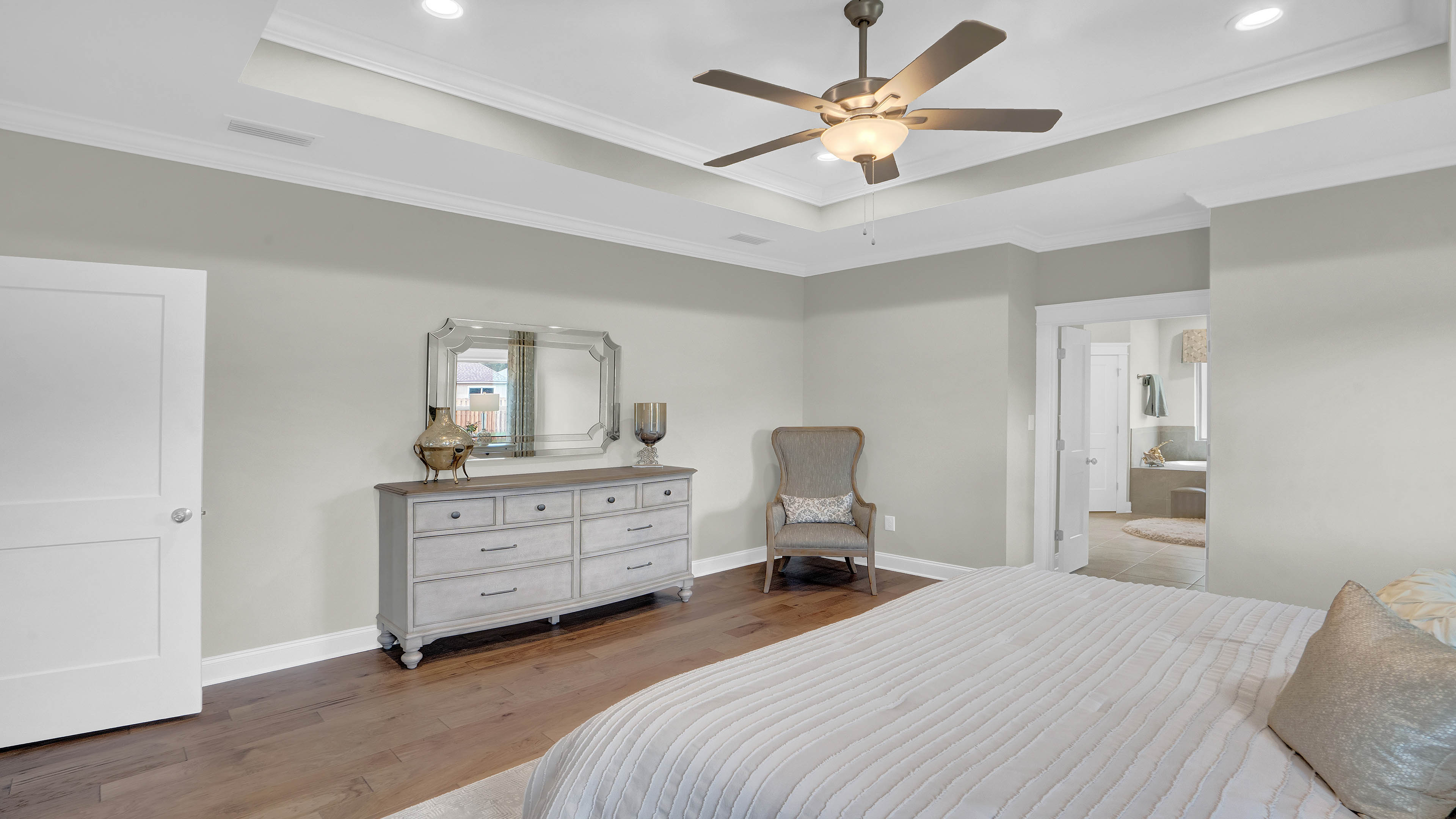 pecan bedroom