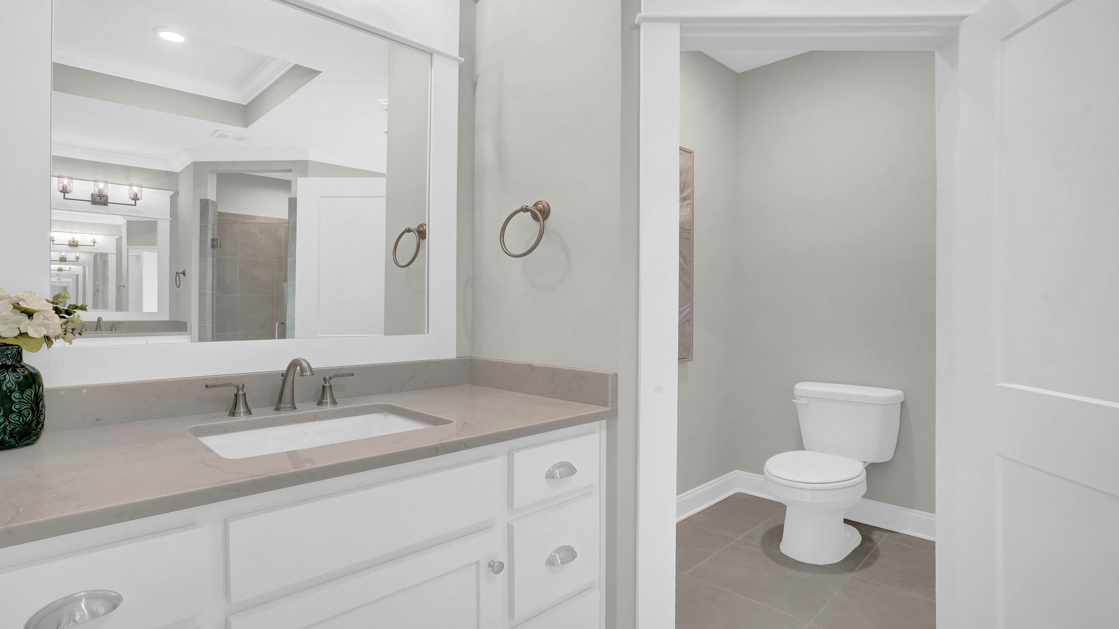pecan bathroom