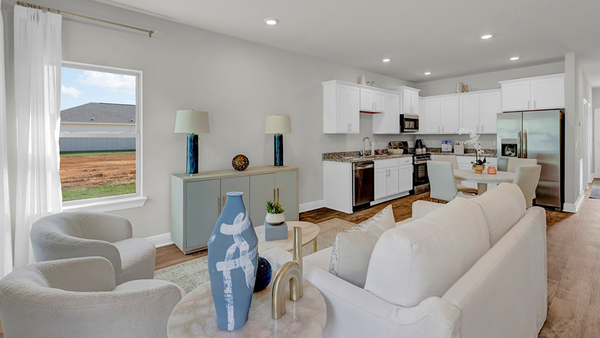 Open concept Sullivan new home interior