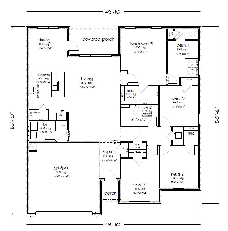 Floor Plan in Spanish Cove LILLIAN, AL D.R. Horton