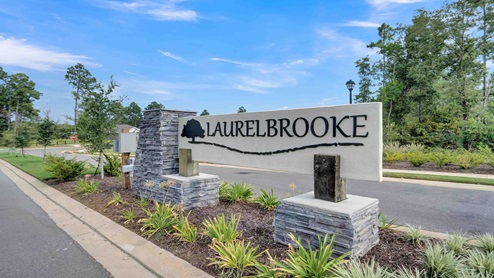 Laurelbrooke Community Entrance Monument Sign in Fairhope, AL.