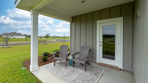 Covered back porch