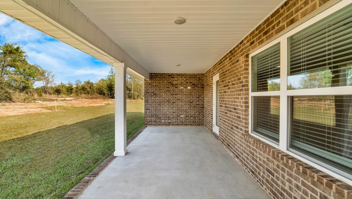 Covered back porch