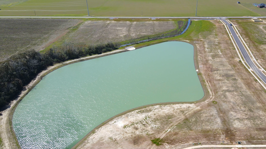 autumn lakes community drone photography