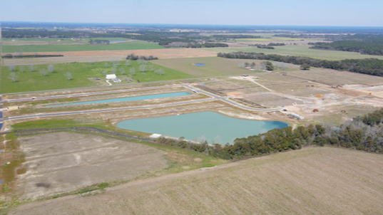 autumn lakes community drone photography