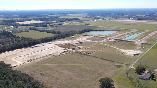 autumn lakes community drone photography