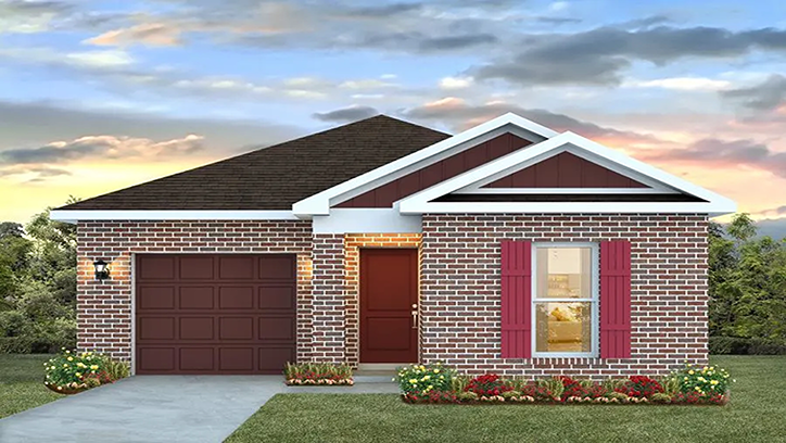 Dogwood Estates - Delilah - Single Story Home with Brick and Hardie-2
