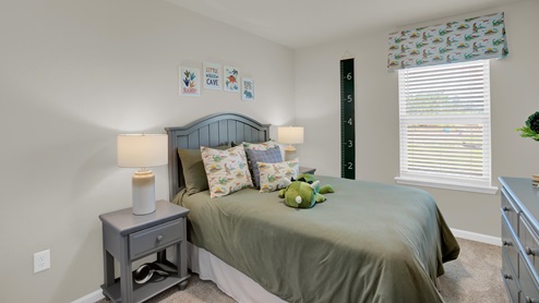 Interior of brand new decorated townhome.