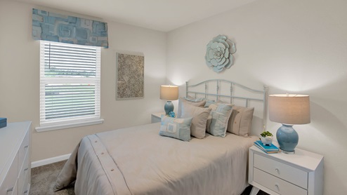 Interior of brand new decorated townhome.