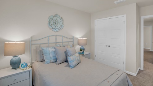 Interior of brand new decorated townhome.