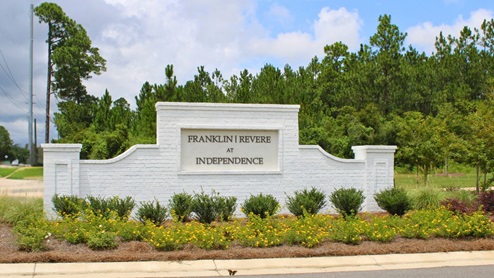 Independence community sign.