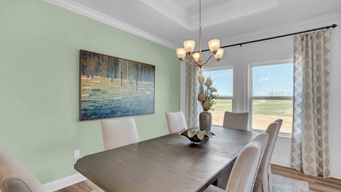 Camden model home interior.