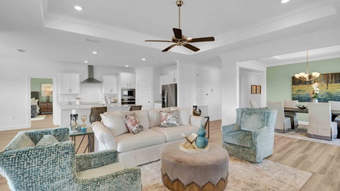 Camden model home interior.