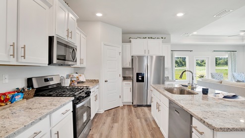 Modern and open kitchen.