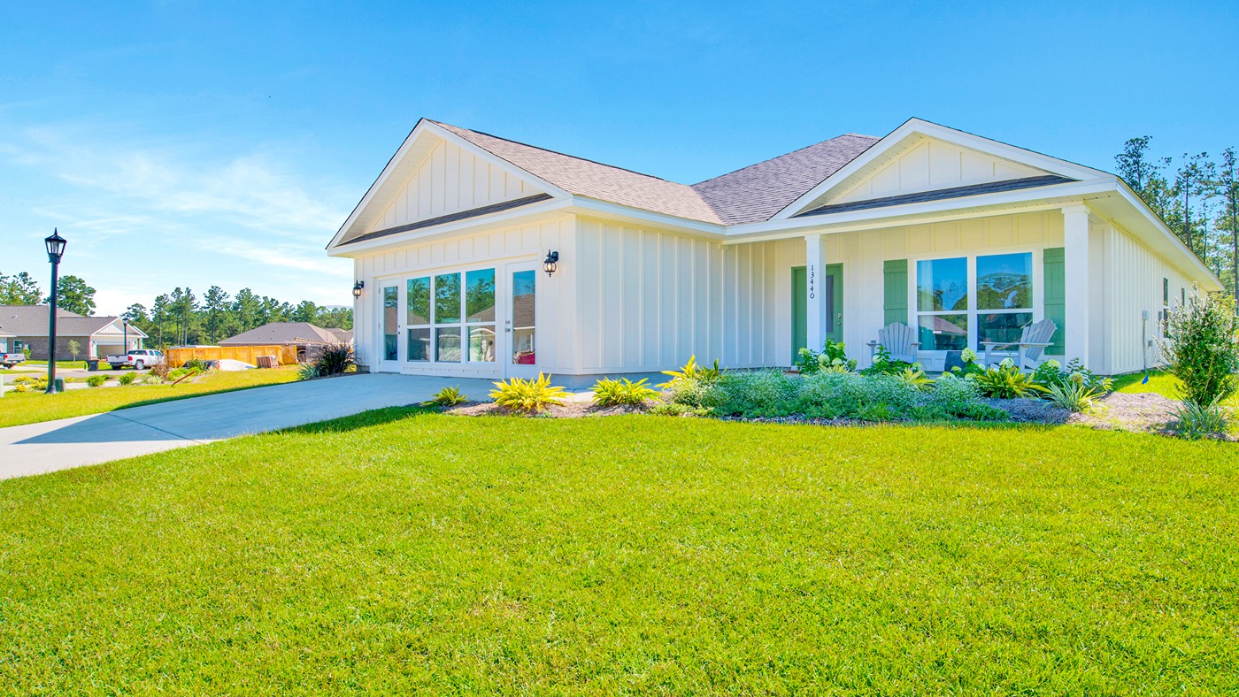 Exterior of new home.