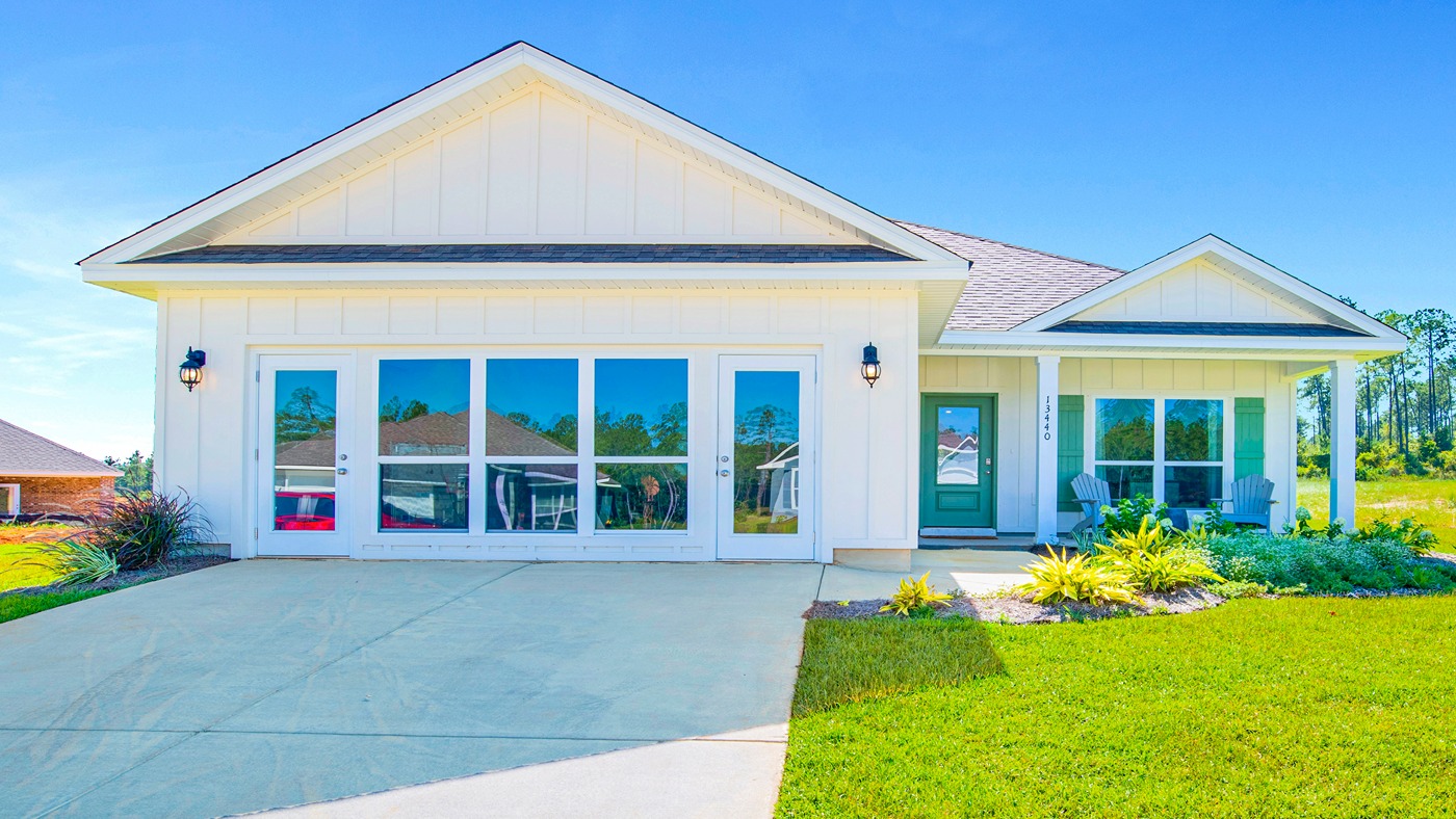 Exterior of new home.