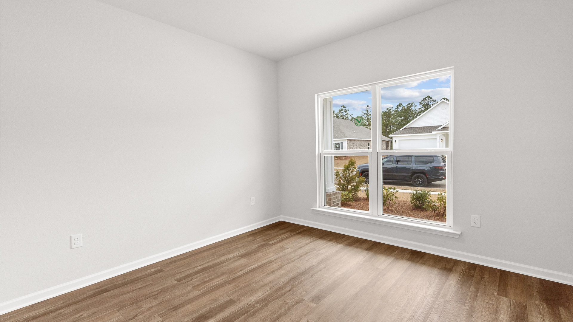 Misty new home interior.