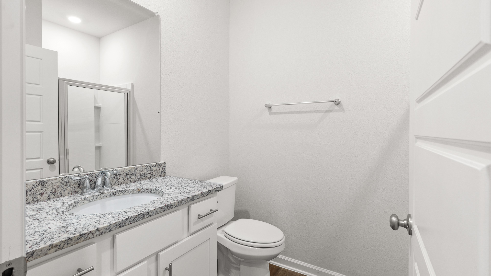 Misty new home interior.