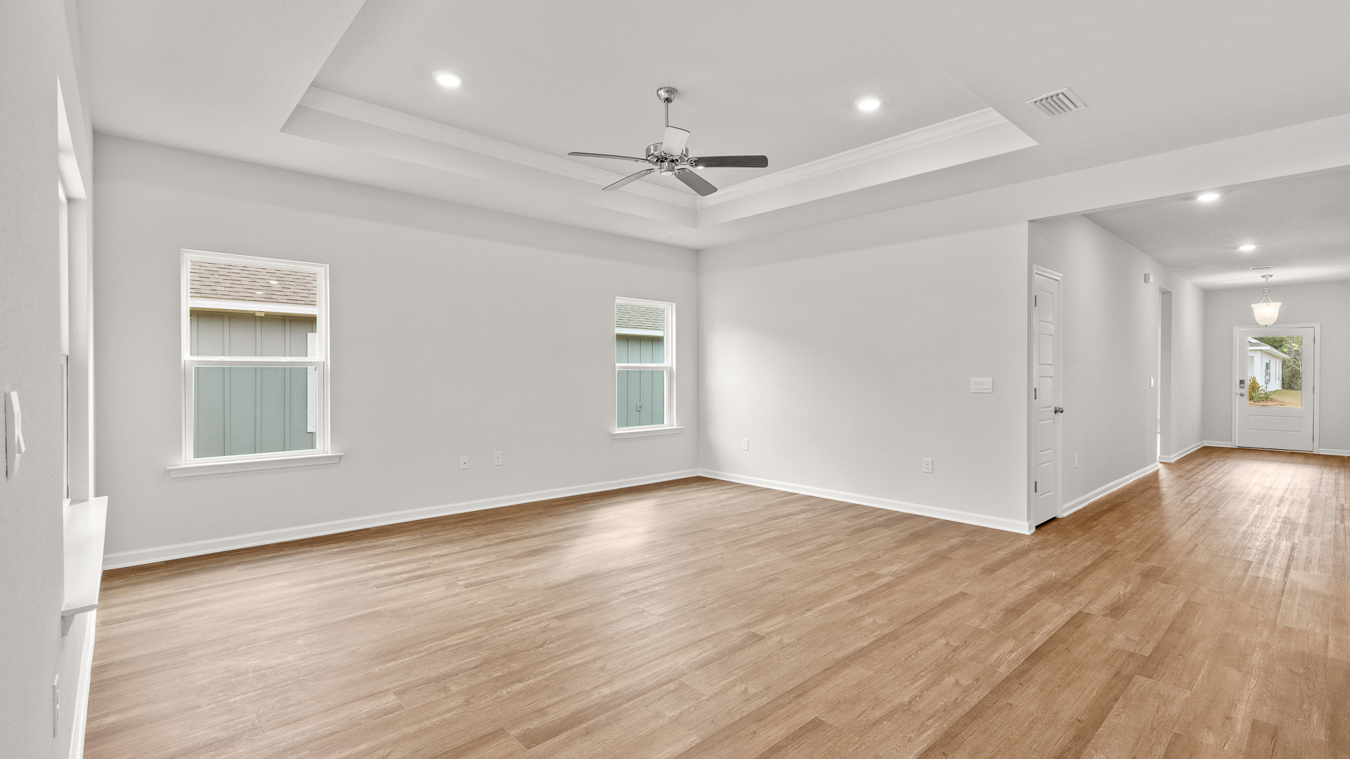 Misty new home interior.