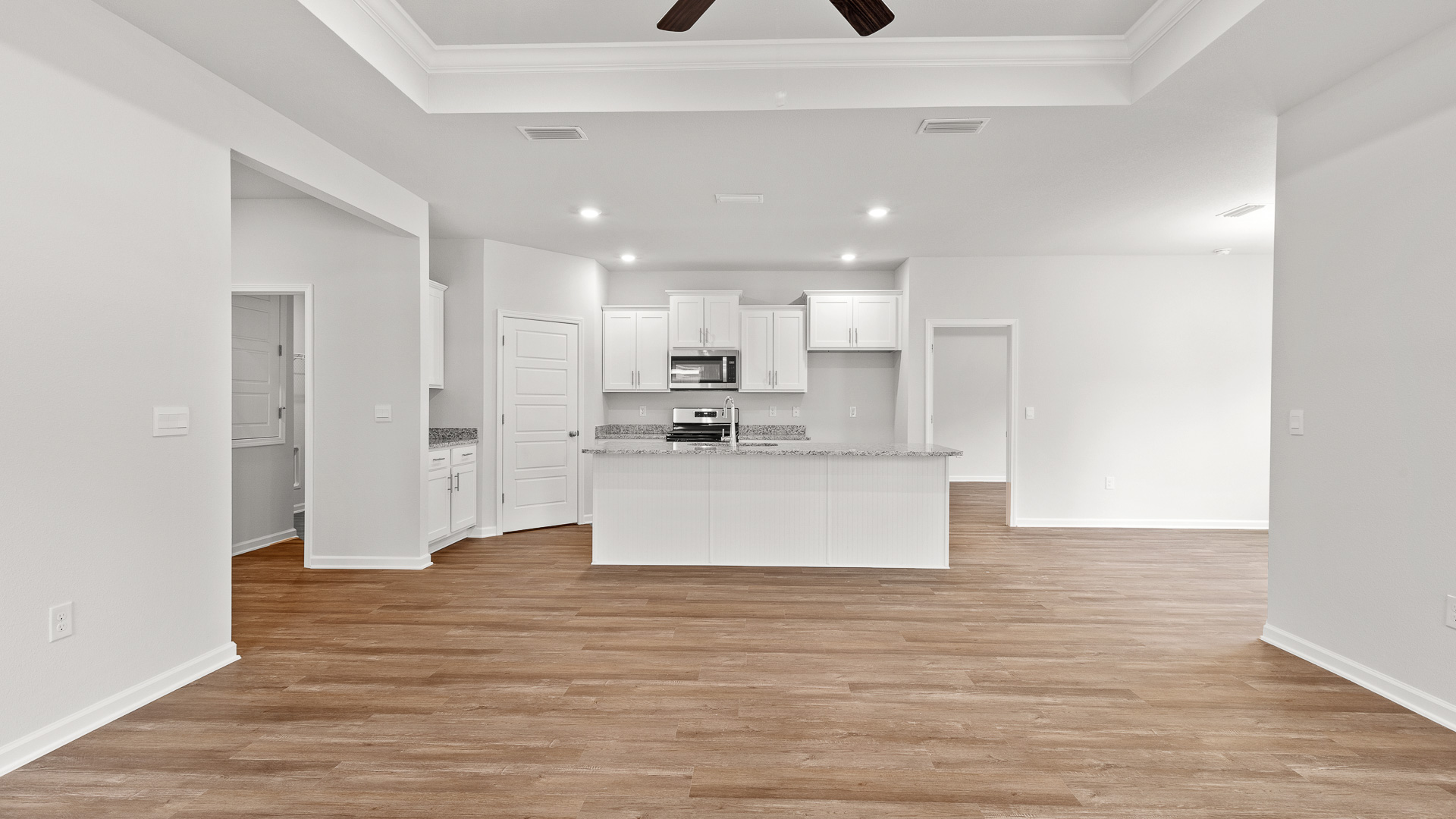 Misty new home interior.