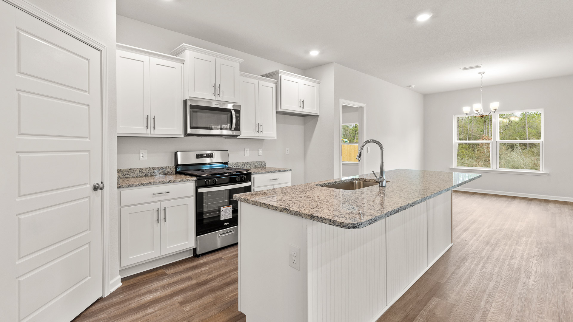 Misty new home interior.