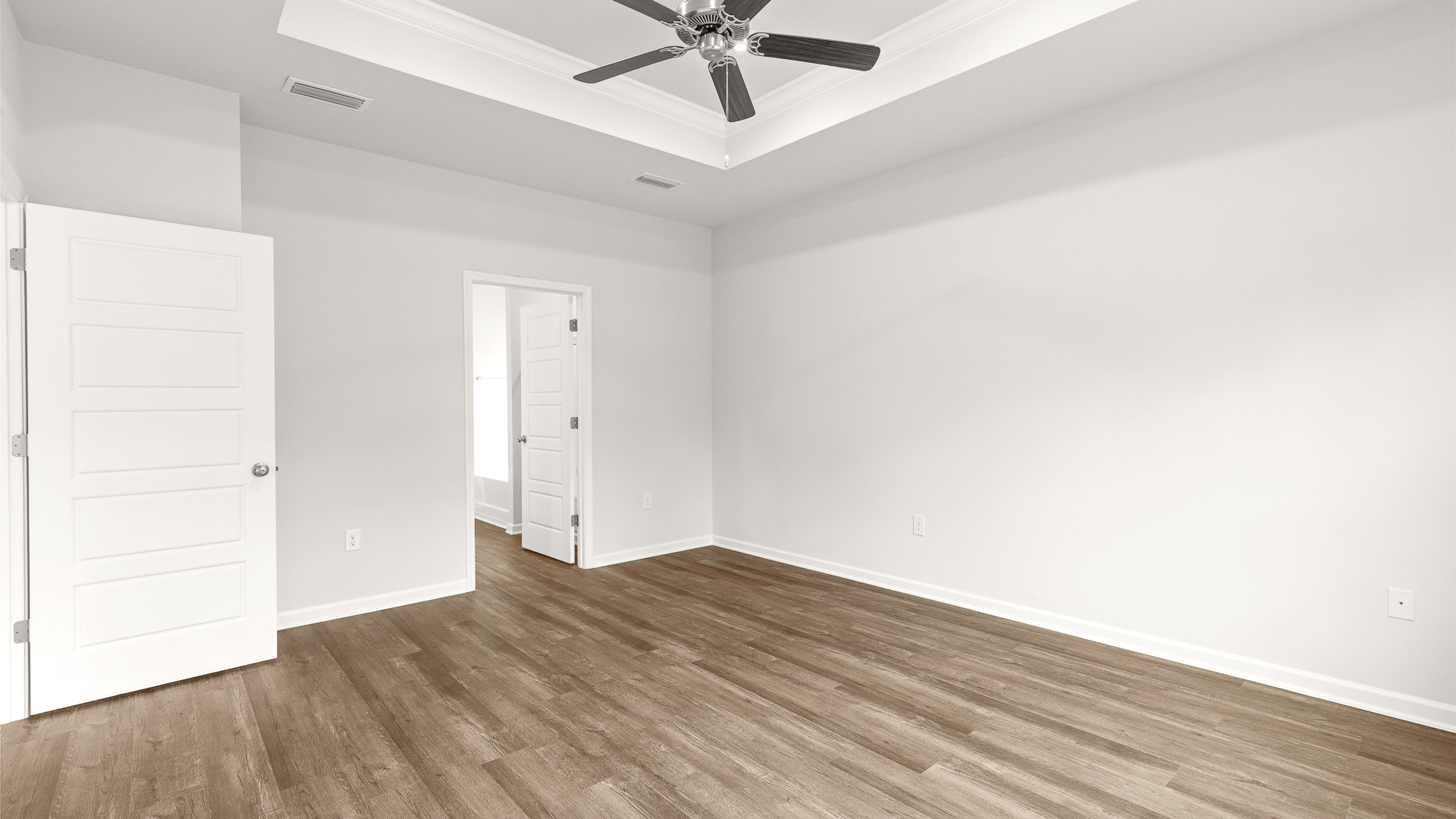 Misty new home interior.