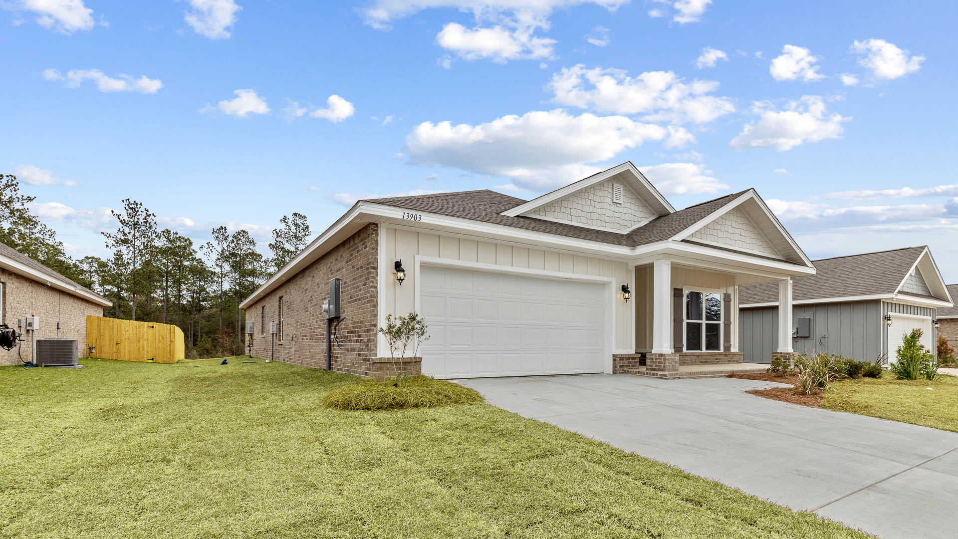 Misty new home exterio.