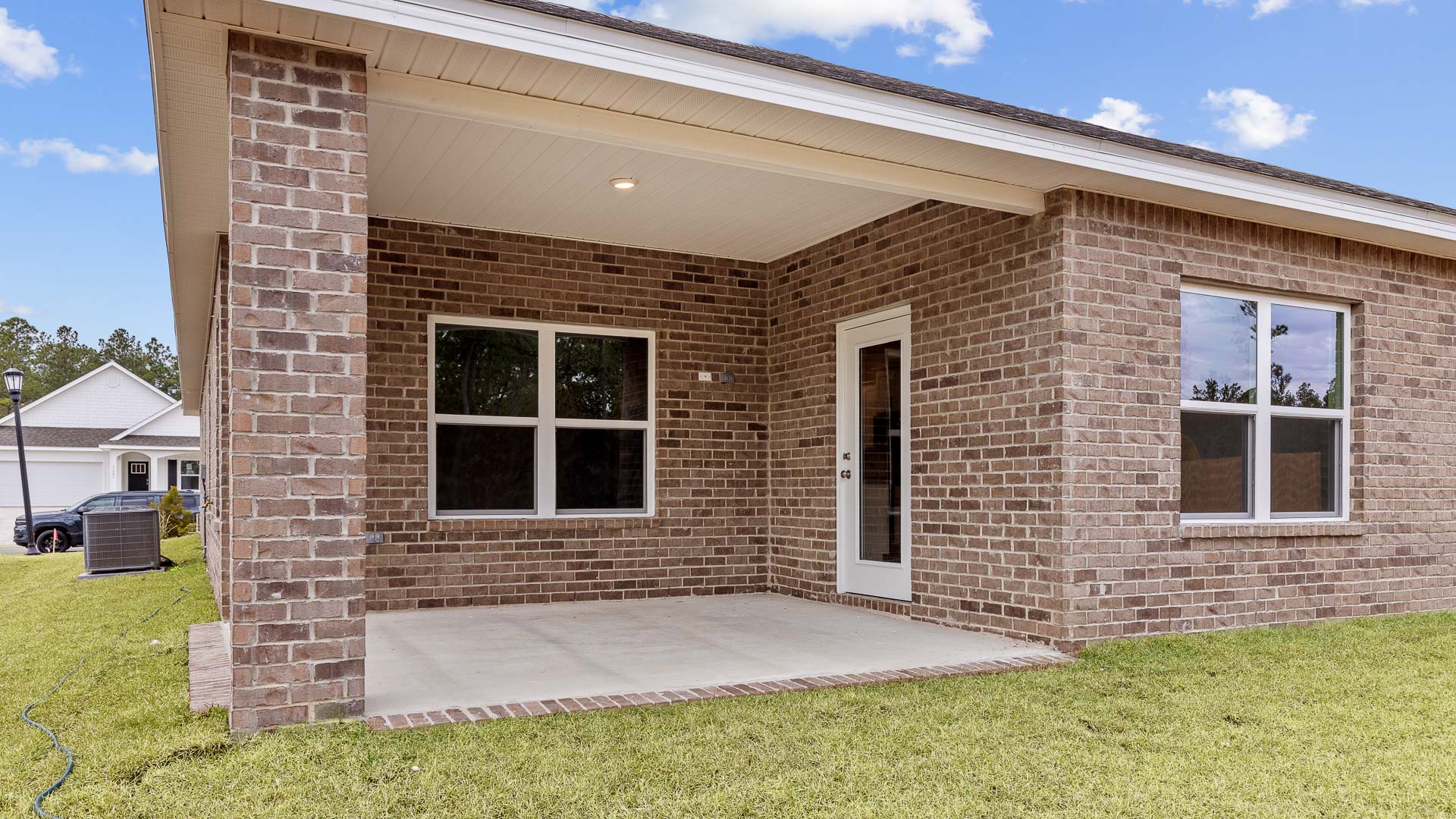 Misty new home exterio.