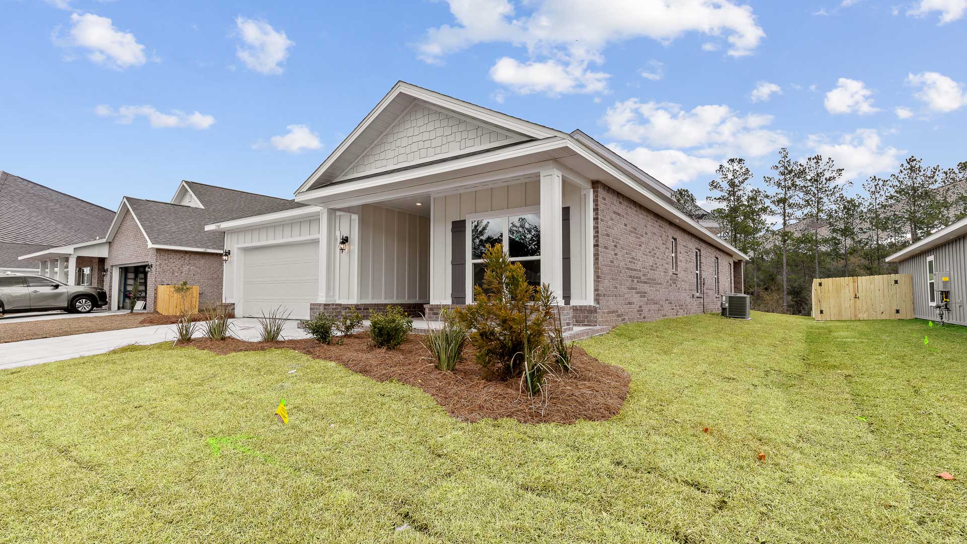 Misty new home exterio.