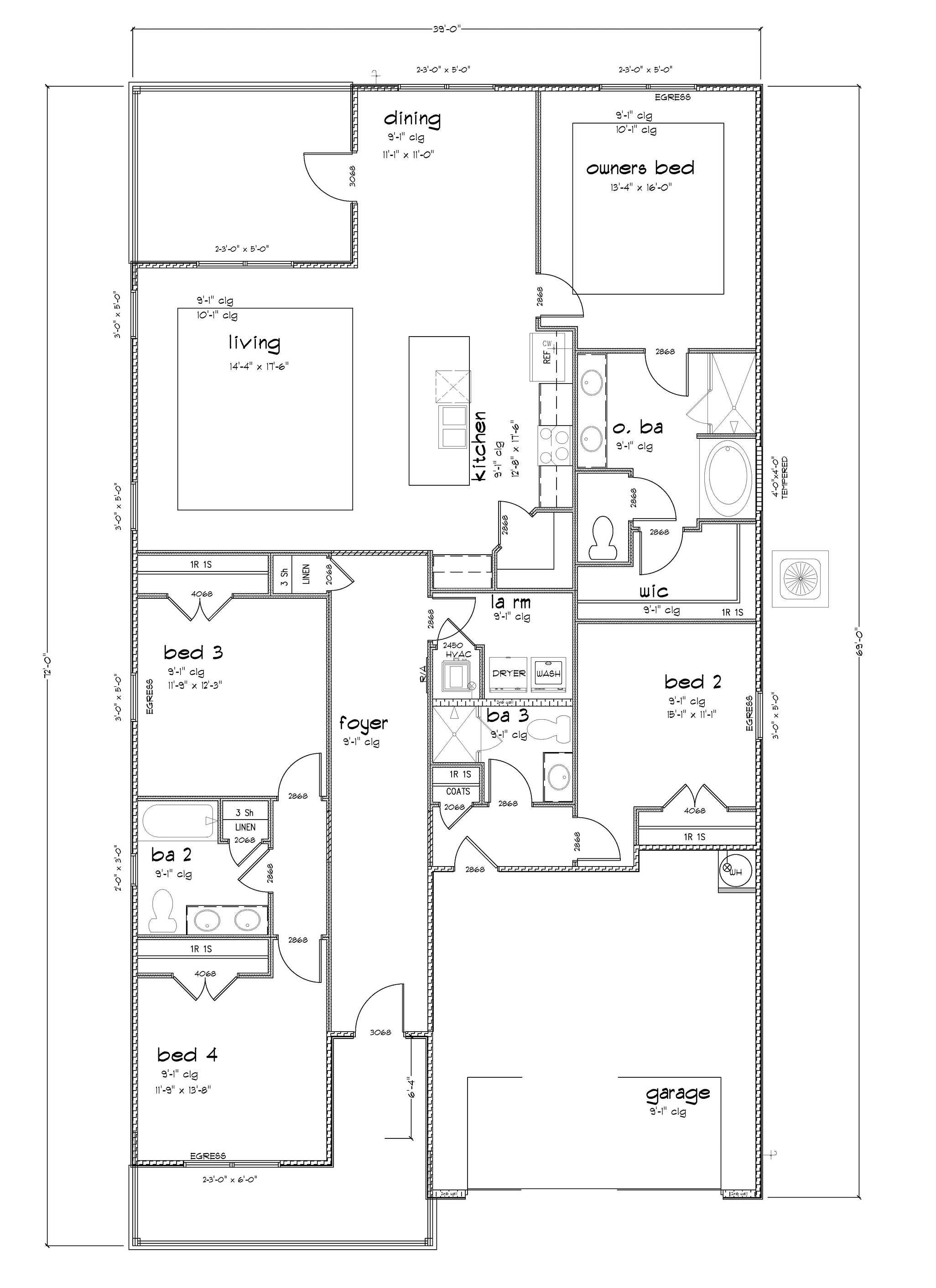 Misty floorplan layout.