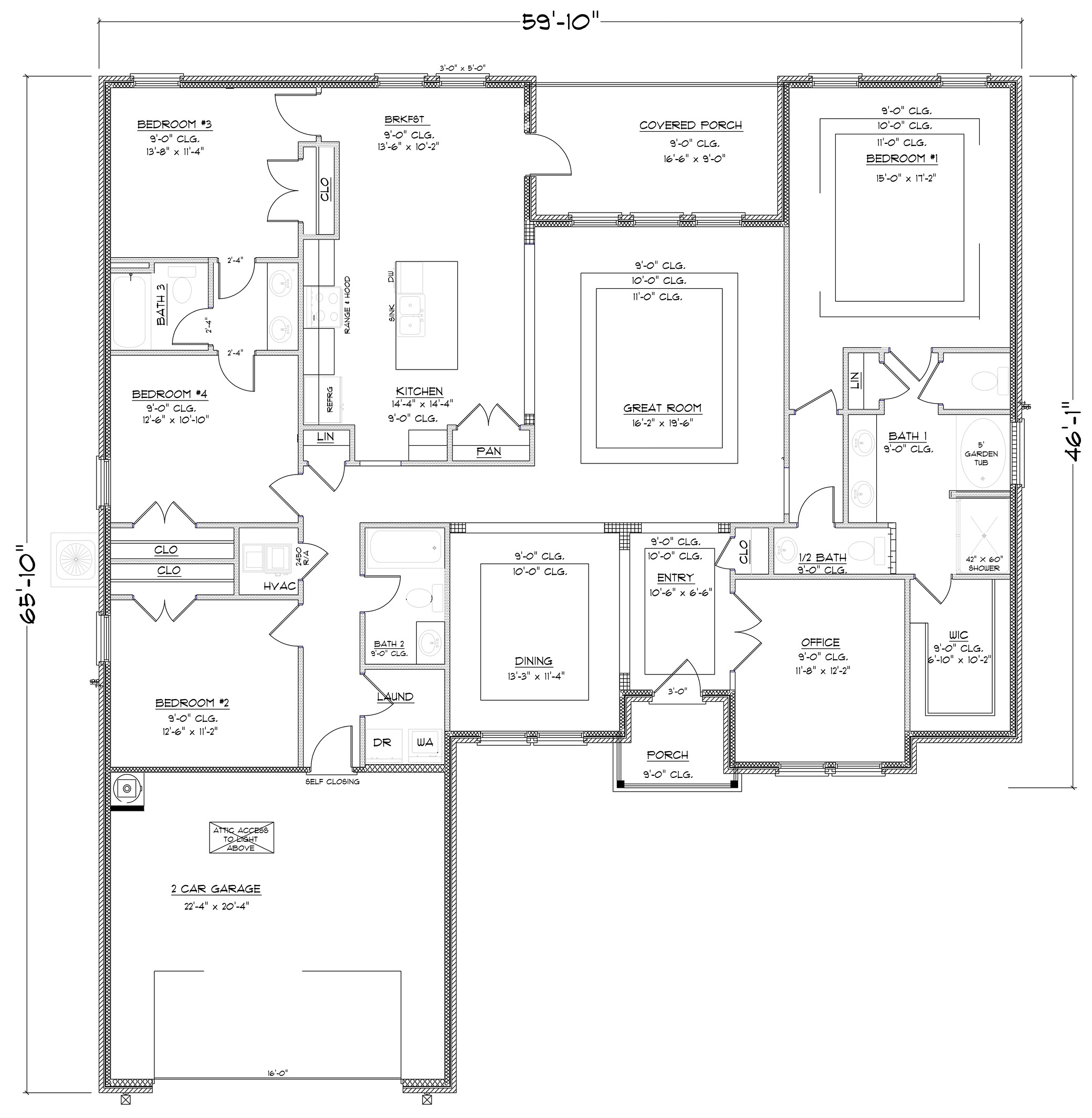 Avery open concept floor plan
