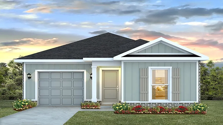 Single-story home with one-car garage - Delilah A5